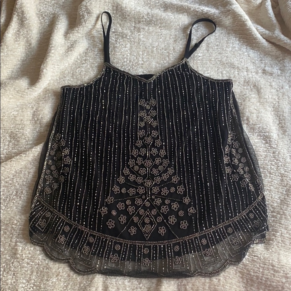 Saks Fifth Ave Embellished Tank Top